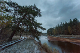 Первый снег / Река Пра, Рязанская область, октябрь-2015