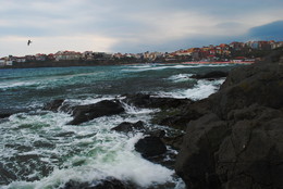 Море камни город / Созополь Болгария 2015