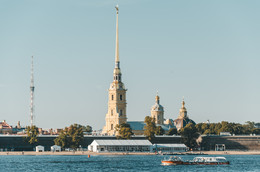 Вид на Петропавловскую крепость. / Август 2015 год. Санкт-Петербург, Россия.