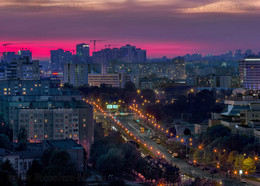 ...ядреный, лиловый / ...закат в микрорайоне Минска