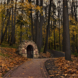 Осень в парке / Грот в парке Царицыно