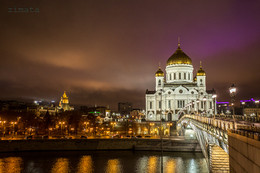 о самом главном / Москва, Патриарший мост, ночь, подсветка