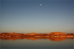 Лунный пейзаж / Египет, Нубия, берега озера Насер (Асуанского водохранилища).