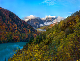 Многоцветье осени. / Абхазия. Озеро Рица. Ноябрь, 2015.