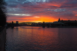 Московские закаты / Закат над Андреевским мостом