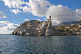 Ласточкино гнездо, вид с мор / Крым, Ялта, морская прогулка в ноябре 2015