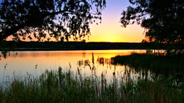 Летний вечер / Закат над озером