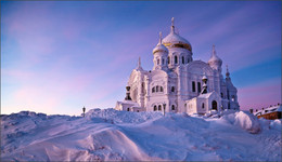&nbsp; / Белогорский монастырь, зима, 2015, утро, -35
