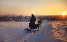 Дорога домой / На фото окрестности пос. Верхнеберёзовский Восточно-Казахстанской обл.