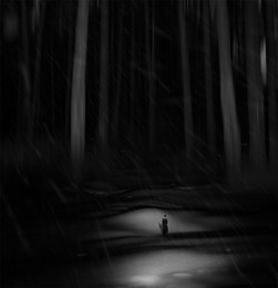 Вечер в лесу... / Работа сделана из моих фотографий отснятых в разных местах и разное время... Сводилось в PS CC..