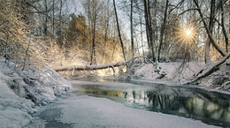 Морозным утром на реке.. / Нижегородская область, река Кеза