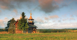 Одинокая часовня / Карелия, Пряжинский район, деревня Маньга. Часовня Рождества Пресвятой Богородицы, вторая половина 18 века