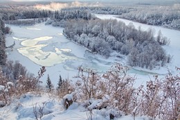 утро / белое утро Сибири