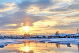 Вечерние зарисовки в деревеньке... / Иркутская область Казачинско-Ленский район.