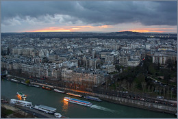 Парижский закат / Париж с Эйфелевой башни.
