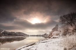 река Днепр / в последние дни зимы.
