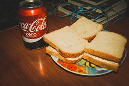 Завтрак Американца / Кока-кола и сэндвич