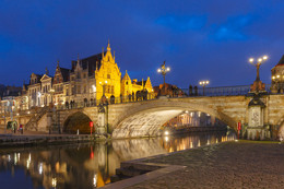 Мост Святого Михаила в Генте / Гент, Бельгия