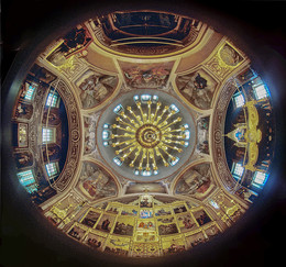 Преображенский храм / Световой барабан и сферический купол Преображенского храма в Верхотурье.