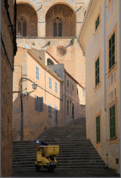 &nbsp; / Eine Gasse in der Hauptstadt von Mallorca, PALMA. Abseits der Touristenrouten fühlte ich mich am wohlsten.