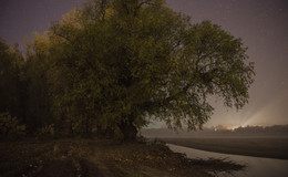Осенняя ночь / Звездная ночь на берегу реки