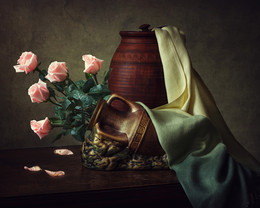 Про розовые розы / цветочный натюрморт