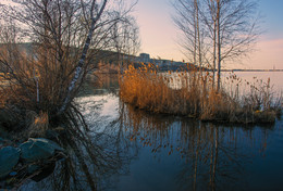Отражение / Вечер на озере