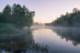 Туман. / Река Сестра.