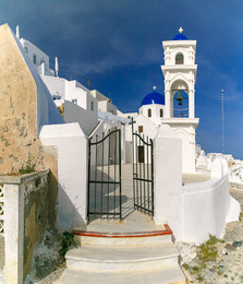 Imerovigli Anastasi Church of Santorini, Greece / церковь в Имеровигли, Санторини, Греция