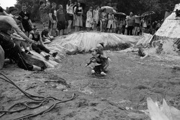 к финишу / мать с сыном штурмуют трассу