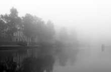 Утренний туман на набережной Ждановки... / осень 2007г