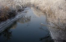 Тарзанка на зимней реке / Удеревни Рованцы