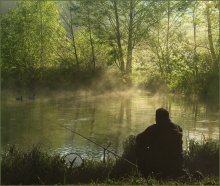 Уединение / Утренняя медитация... Что может быть более эффективным для восстановления после рабочей недели, чем утреннее единение с природой на рыбалке.