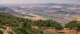 &nbsp; / Панорама 2 кадра, с гор Гильбоа на долину