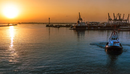 Солнечный удар / Хайфа,порт,раннее утро,возвращение из круиза