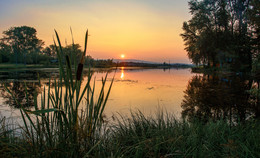 Летний вечер / Закат на озере