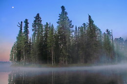 утро на Кунермских озёрах / Иркутская область Казачинско-Ленский район Кунермские озёра.