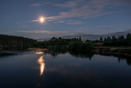 Ночь на реке / Река Пра, рязанская область, август.