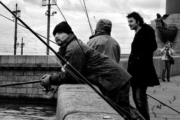 Рыбаки на Стрелке / Петербург