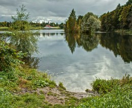 Сентябрь, / Гатчинский парк,Черное озеро,после дождичка