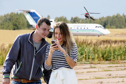 "Разрешение получено!" / Фотография из серии "Запасной аэродром"