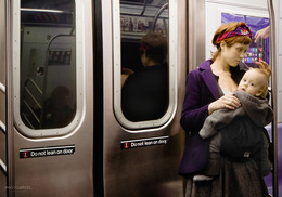 Мадонна нью-йоркского метро / В подземке