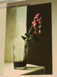Цветки в стакане / фотоарт