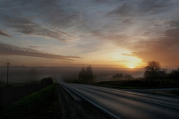 The road / October morning