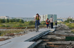 Вот новый поворот / Поворот судьбы, или как искушать судьбу: на велосипеде по такому мосту.