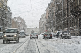 Зимняя осень в Питере / 8 ноября. На четвертый день от начала снегопада. Улица Марата.