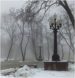 днепропетровск, утро, туман... / Днепр, зима, утро, туман