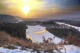 морозное утро / Иркутская область Казачинско-Ленский район река Киренга.