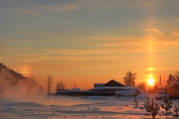 вечернее зарево зимы... / Иркутская область Казачинско-Ленский район вечерний морозец - 35