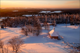 &nbsp; / Белогорский монастырь, зима, утро